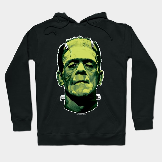 The Monster (Classic Greens Version) Hoodie by pentoolarts